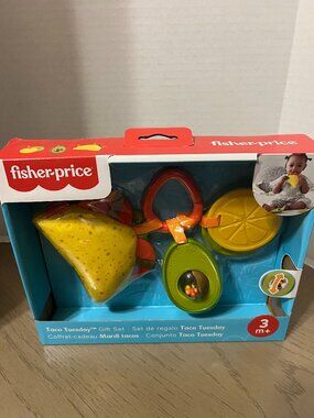 Fisher-Price Taco Tuesday Set, 3 Pretend Food Rattle & Sensory Activities